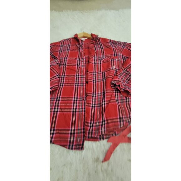 Victorias Secret Red Plaid Pajama Set L/XL - Picture 10 of 11